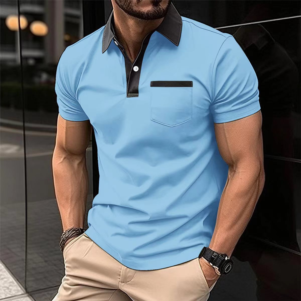 PrimeEdge Contrast Polo