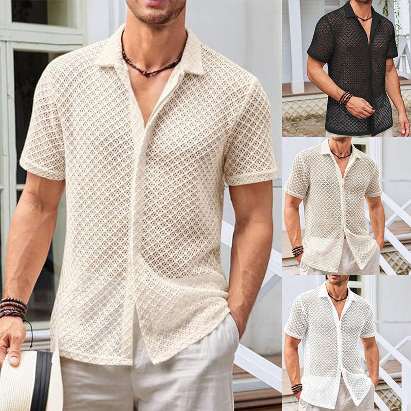 Chemise de villégiature au crochet Solaro