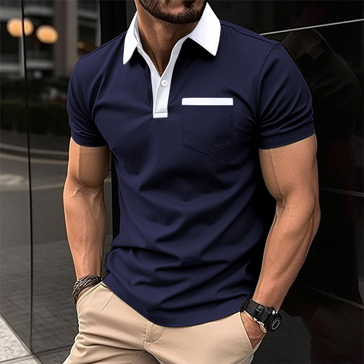 PrimeEdge Contrast Polo