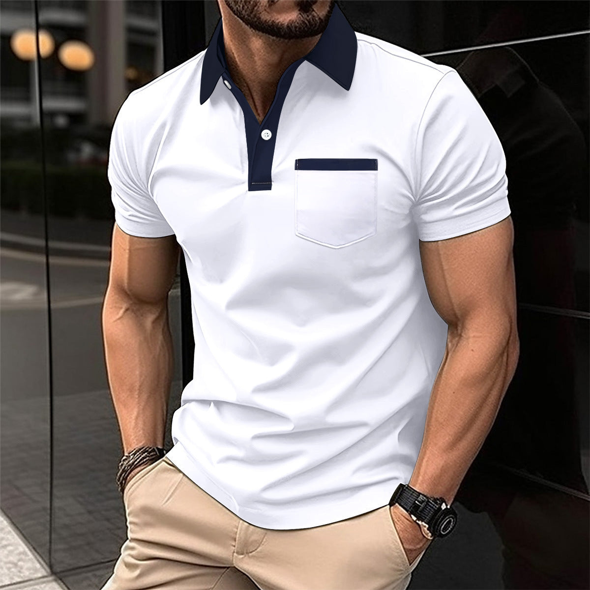 PrimeEdge Contrast Polo