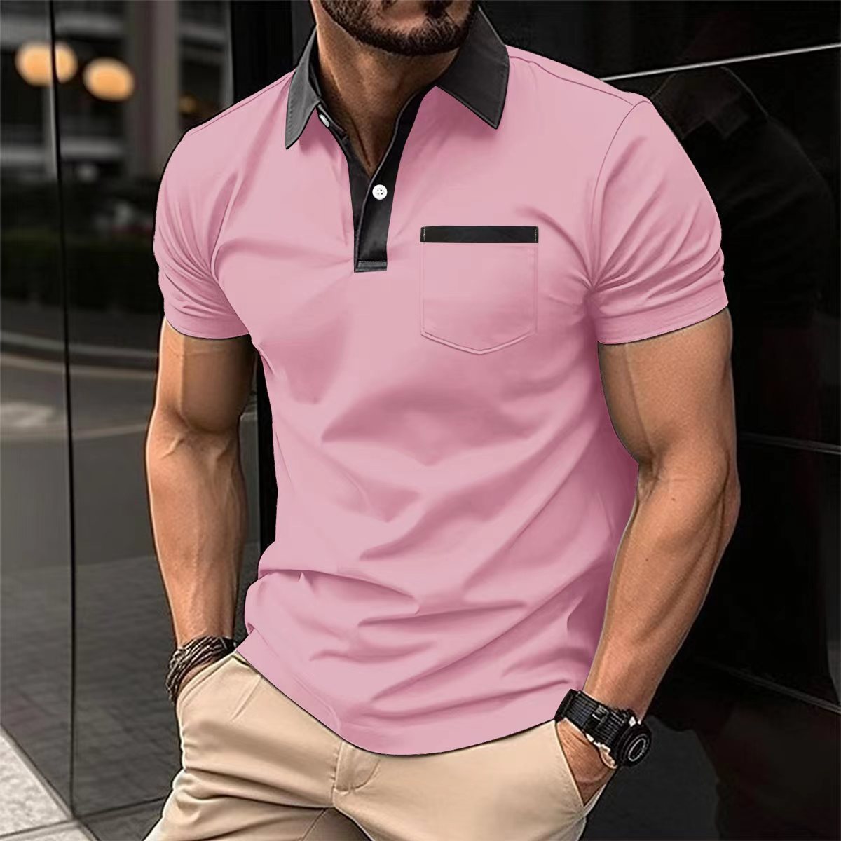 PrimeEdge Contrast Polo