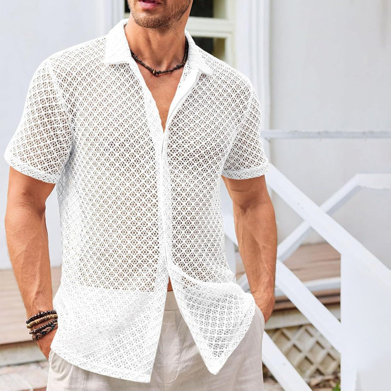 Chemise de villégiature au crochet Solaro