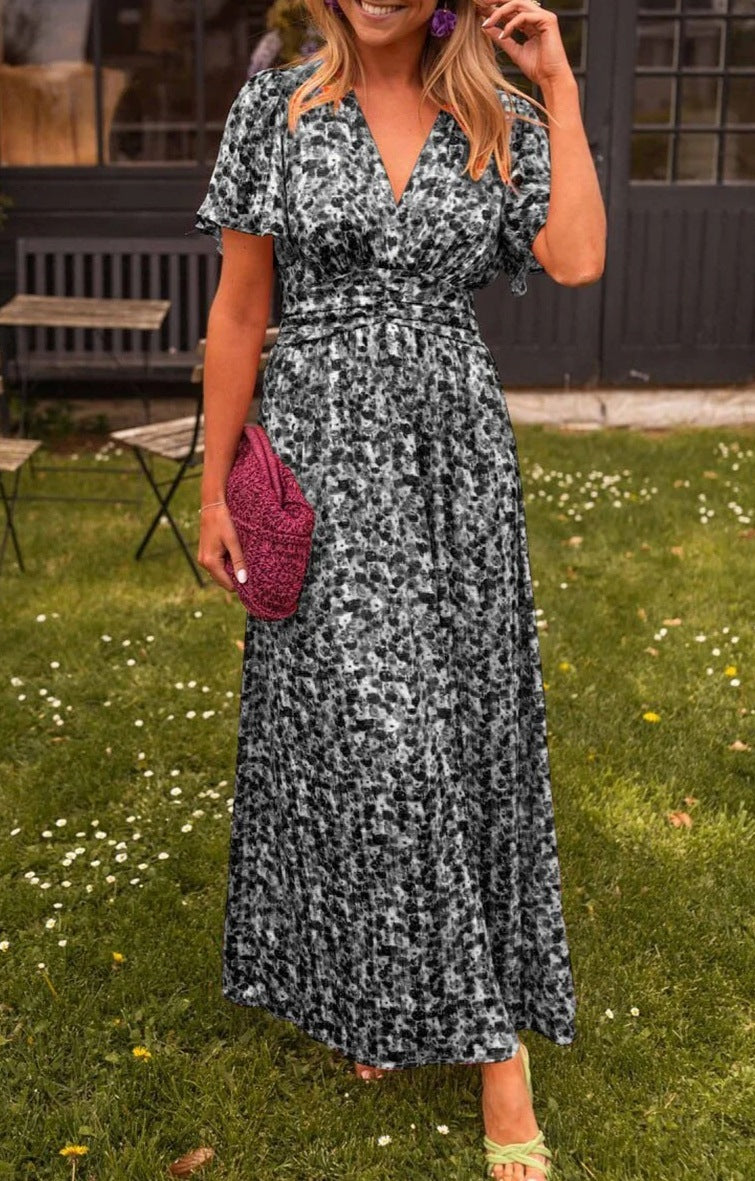 Robe longue à fleurs élégantes