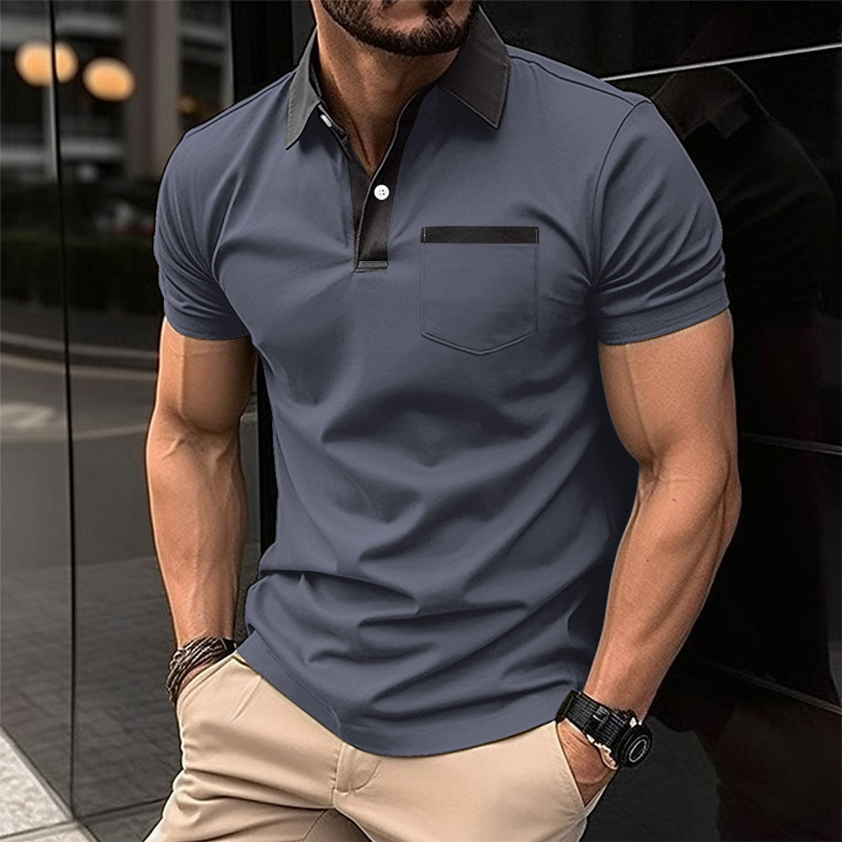 PrimeEdge Contrast Polo