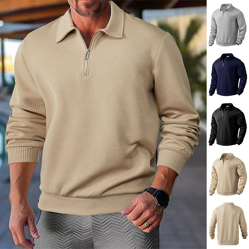 RidgeLine Strickpullover mit Viertelreißverschluss
